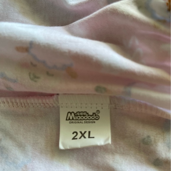 Miaododo Counting Sheep Pink Print Dog Pjs pajamas onesie - XXLarge - Picture 7 of 10